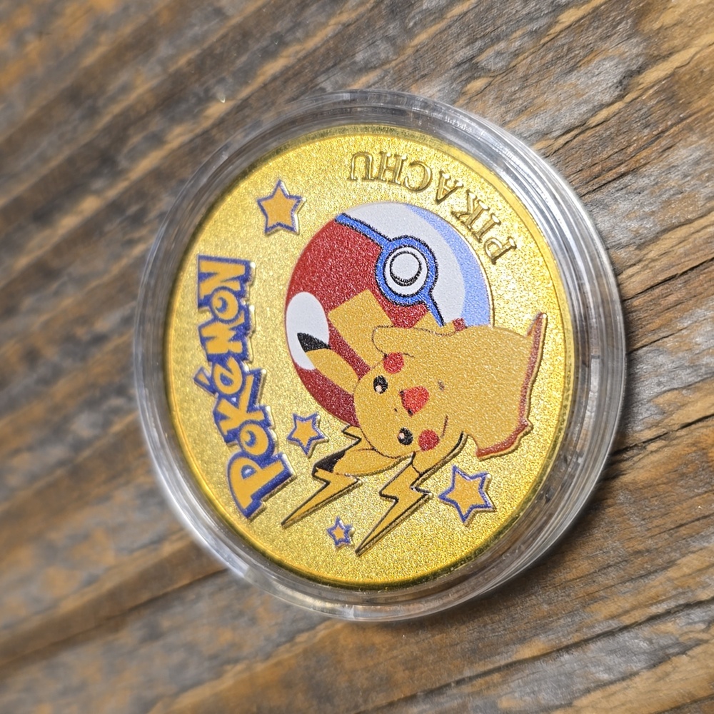 Pokemon Pikachu Gold Collectible Coin